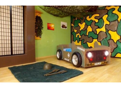 Childrens bed youth bed Bed Beds Jeep Car Vehicle Bed + Mattress new