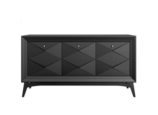 Luxury Chest of drawers Wardrobe Sideboard Gray Classic Chests of drawers Dining room Wardrobe Wood