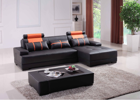 Designer Upholstery Leather Sofa Couch L-shape Modern Sofa Sofas Couches