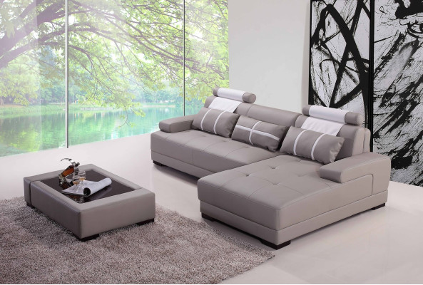 Designer Upholstery Leather Sofa Couch L-shape Modern Sofa Sofas Couches