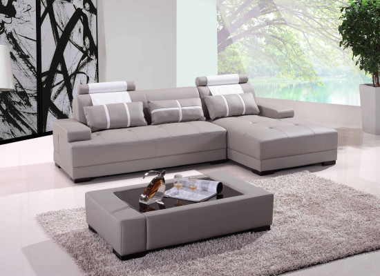 Designer Upholstery Leather Sofa Couch L-shape Modern Sofa Sofas Couches