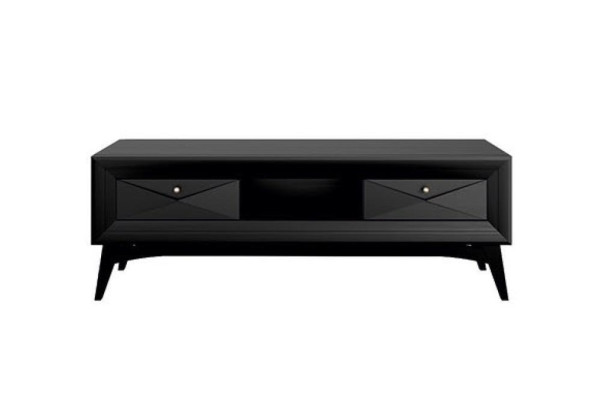 Lowboard tv stand sideboard table living room modern wood black design