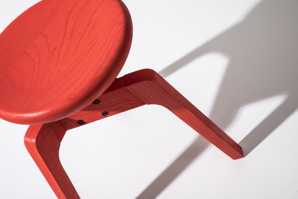 Modern set of 3 luxurious designer chairs made from high-quality wood