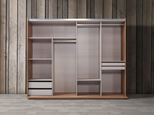 Bedroom Bed 2x Bedside tables 5-piece set Complete Design Furniture Luxury