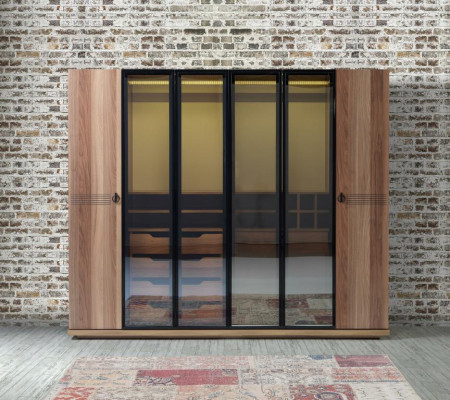 Transparent Wardrobe Furniture Luxury Design Furnishings Bedroom