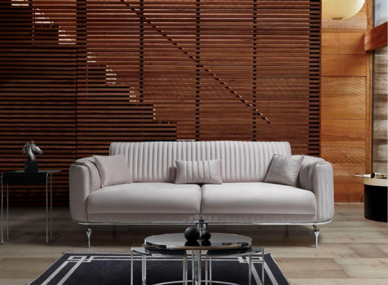 Living room Textile Sofa 3 Seater Luxury Furniture Seat Design Couch Lounge