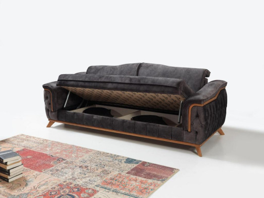 Sofa Luxury Textile Chesterfield Couch Upholstery 3 Seater Couches Fabric new