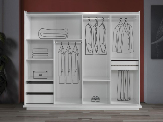 Bedroom Wood Wardrobe Luxury Design Cabinets Modern Gray new