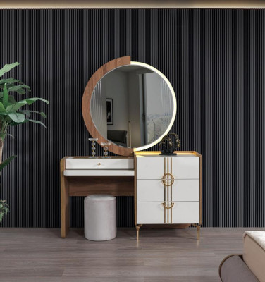 Luxury Dressing table Chest of drawers Wardrobe Sideboard 2 pcs. Mirror Furniture Chests of drawers