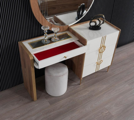 Luxury Dressing table Chest of drawers Wardrobe Sideboard 2 pcs. Mirror Furniture Chests of drawers