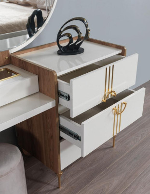 Luxury Dressing table Chest of drawers Wardrobe Sideboard 2 pcs. Mirror Furniture Chests of drawers