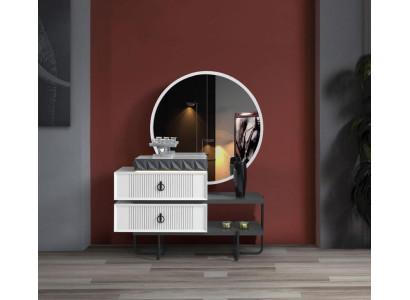 Design Commode / Buffet Armoire Commodes Buffet 2-piece. Miroir Meuble