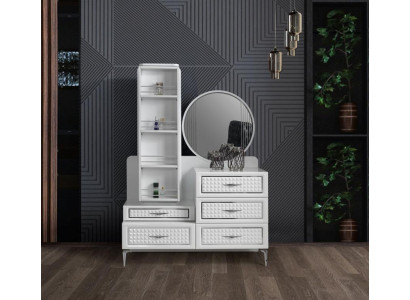 Chambre à Coucher Commode Avec Miroir Luxe Commodes Buffet 2-piece. Buffet