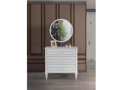 Childrens room Chests of drawers Wood Modern Design Sideboard new White Furniture