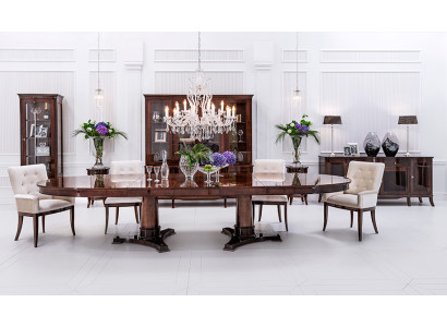 Design Dining room Dining table Table 6 Armchair Chair Lehn Chairs Real Wood