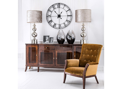 XXL Sideboard Sideboard Chest of drawers Living room Wardrobe Wood Shelf Antique Style Design