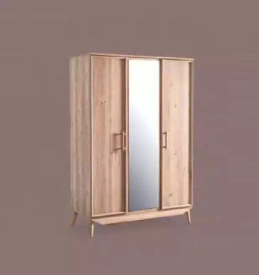 Wardrobe wooden cabinet brown Bedroom Furniture Coat rack Wardrobe
