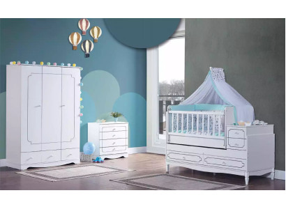Wardrobe White Wood Cabinets children's room furniture design White