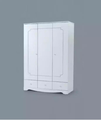 Wardrobe White Wood Cabinets children's room furniture design White