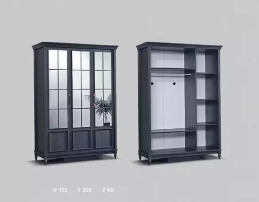 Black Wardrobe Design Wardrobe Luxury Furnishings Bedroom Furniture