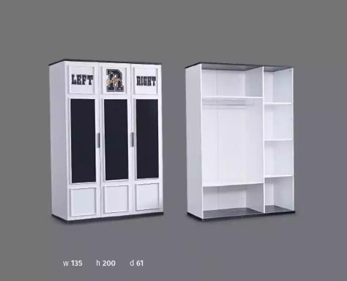 Wardrobe White Wood Cabinets Bedroom Furniture Design Childrens room