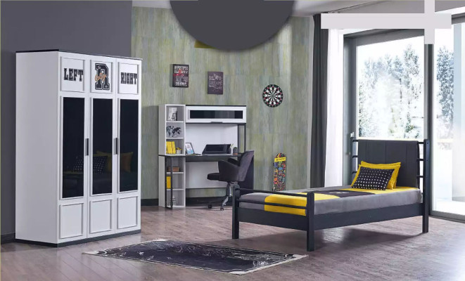 Wardrobe White Wood Cabinets Bedroom Furniture Design Childrens room
