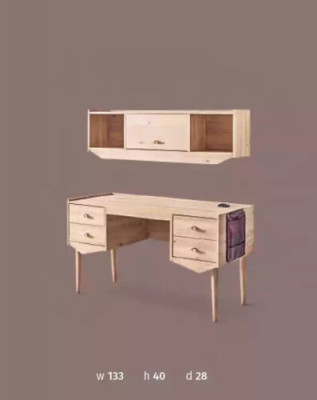 Secretary Desk Table 134x60x77 Desks Tables Furniture Wood Computer