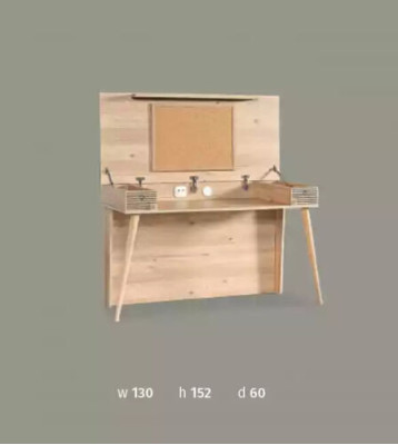 Secretary Desk Table 130x60x152 Desks Tables Furniture Wood Computer