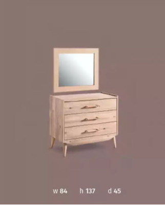 Brown Chest of drawers in the Bedroom brown from Wood with Drawers Furniture
