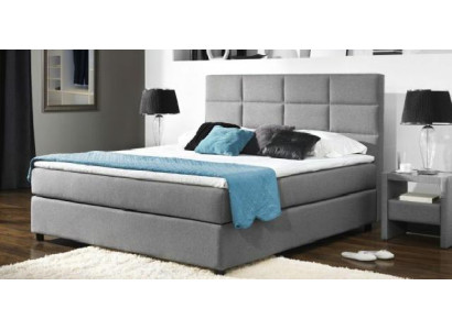 Continental Box Spring Bed Beds Double Leather Upholstery High Textile Bed