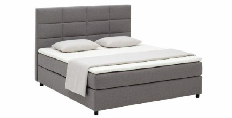 Continental Box Spring Bed Beds Double Leather Upholstery High Textile Bed