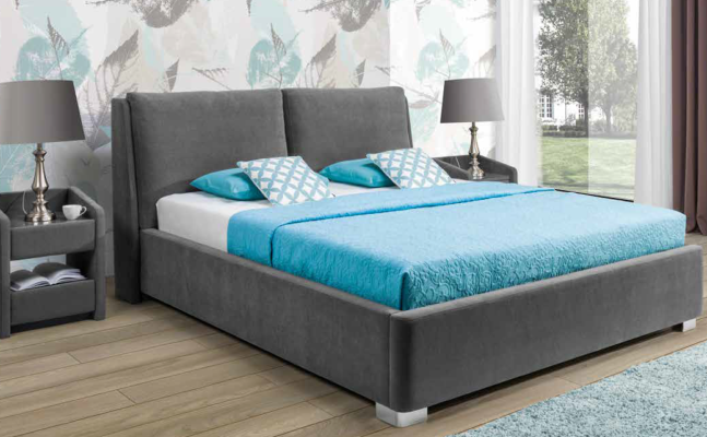 Design Bed Bedroom Beds Textile Leather Hotel Luxury Upholstery Marriage Double