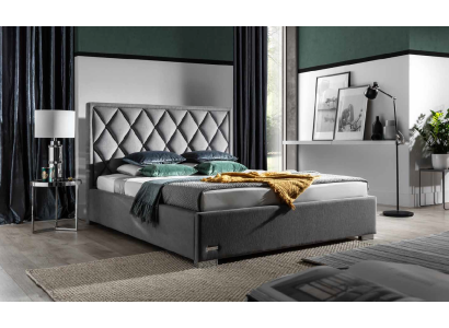 Designer Bed Bedroom Beds Textile Leather Hotel Luxury Upholstery Seat Fabric