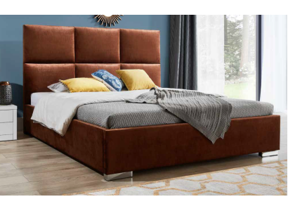 Design Beds Luxury Velvet Velvet Upholstery Bed Hotel Double new XXL
