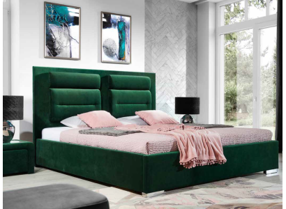 Designer Bed Bedroom Beds Textile Leather Hotel Luxury Upholstery Velvet