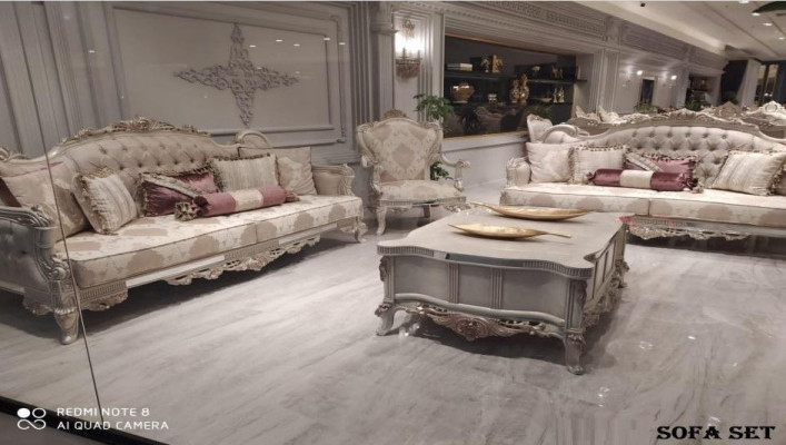 Sofa Set Baroque Rococo Furniture Living room Seating Set Upholstery 4pcs. new