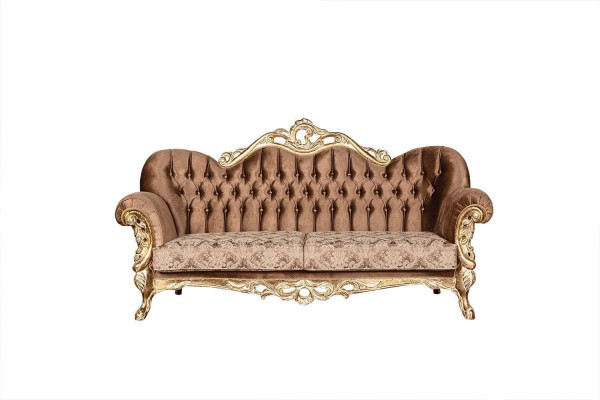 Golden Velvet Couch Set Chesterfield Sofa set Sofa Furniture Wood 5pcs