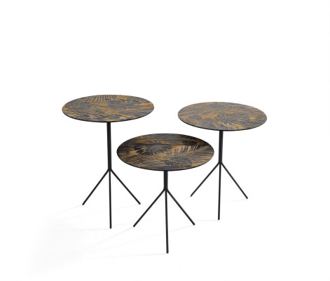 Round tables Table Coffee tables Tables Luxury Design Side tables 3 pcs.