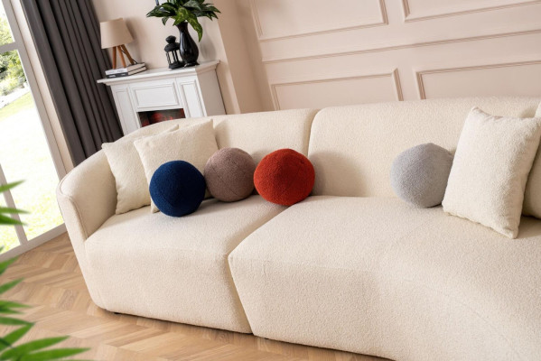 Designer White Couch Sofa Corner sofa L-shape Modern Furniture Living room Corner suite