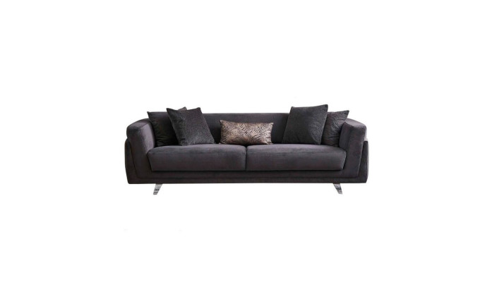 Couch with Bed function Sofa 3 Seater Gray Fabric fabric sofa three seater