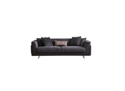 Couch with Bed function Sofa 3 Seater Gray Fabric fabric sofa three seater