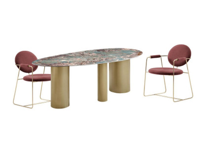 Dining room Set Dining table 4x Chairs Elegant Suite Modern Luxury new 5pcs.