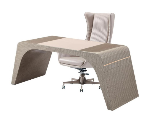Study room buro luxury desk with computer chair office furniture modern beige