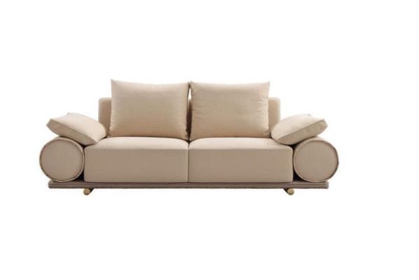 Modern Sofa 3 Seater White Color Designer Upholstered Sofa in Living room new
