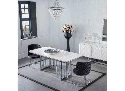 Modern Design Furniture Dining room Dining table Luxury 4x Chairs new Furnishings