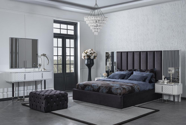 Complete Furniture Bet 2x Bedside tables Bedroom Stool Luxury Design