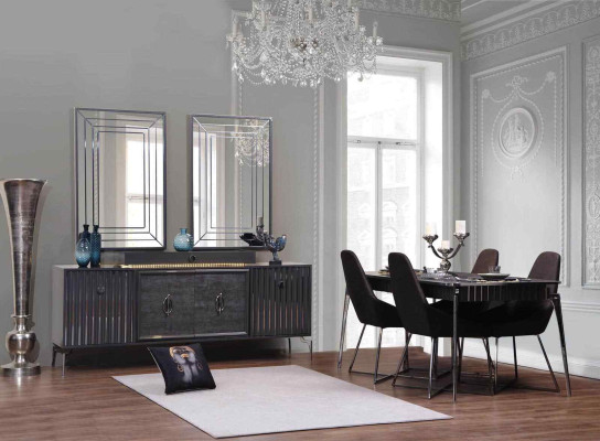 Luxury Dining room Set Dining table + 6x Chairs Designer Set Dining set Suite