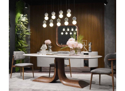 Dining room Dining table 4x Chairs Luxury Complete Set 4-piece Dining Group Wood Table