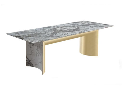 Stylish dining table from artificial marble large dining table, new table dining room furniture