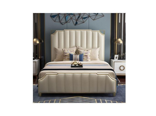 Bed 2x Bedside table 3 pcs. Bedroom Set Design Modern Luxury Furniture